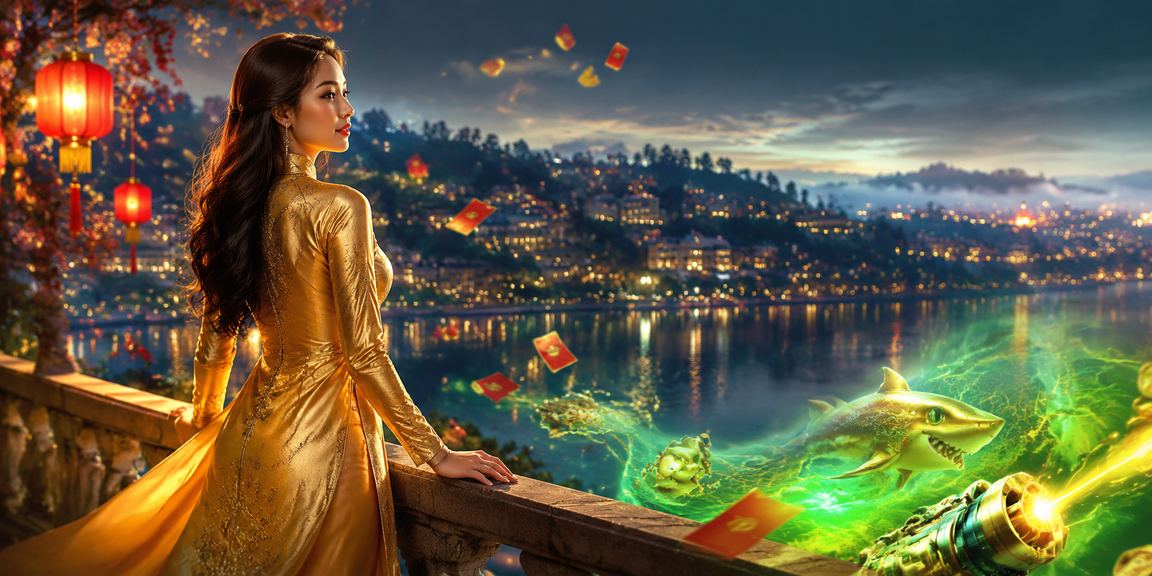 Người phụ nữ mặc áo dài tại Đà Lạt sử dụng điện thoại xem thông tin giải trí trực tuyến trong không gian truyền thống