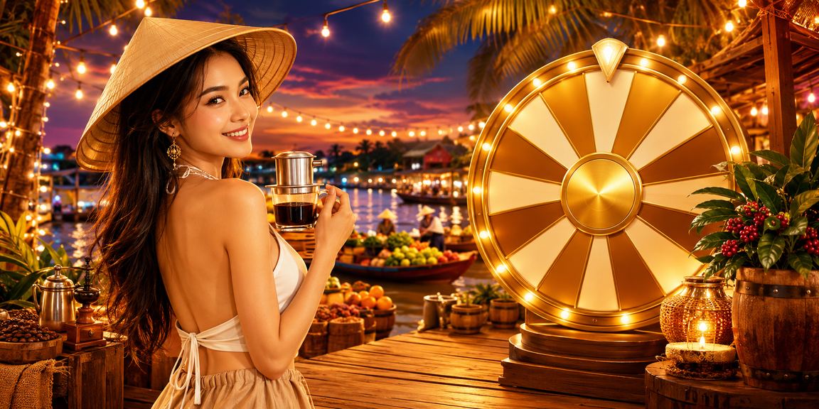 Người dùng vùng Mekong ngồi uống cà phê và theo dõi kết quả cá cược trên điện thoại buổi sáng